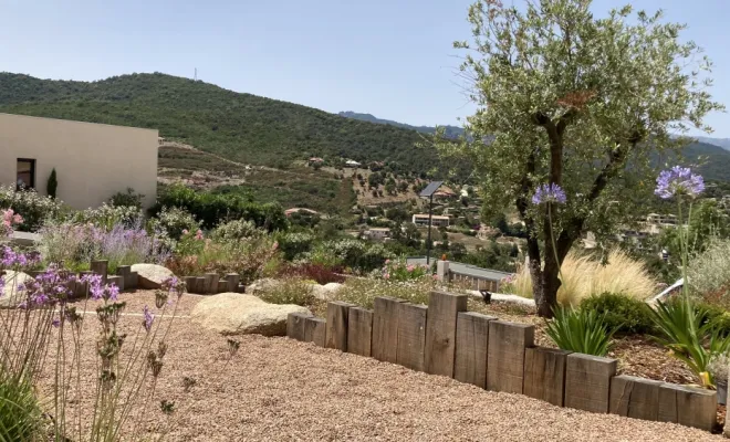création jardin Solenzara , Porto-Vecchio, Arte Natura